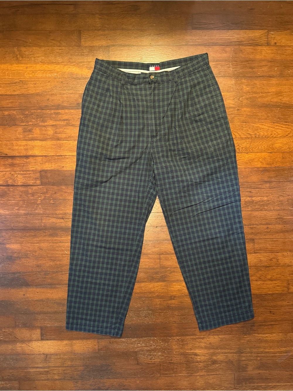 VTG 90s Tommy Hilfiger Plaid Cotton Pants